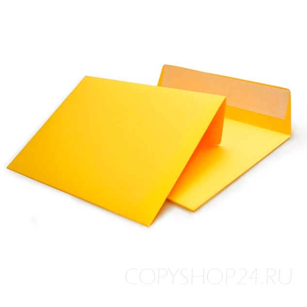 Желтый конверт С5 162х229 мм бумага 120 гр - фото 4535