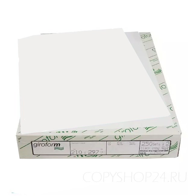 Бумага для самокопирующих бланков Giroform белого цвета А3+ 430х305 мм (500 листов) Нижний слой - фото 6149